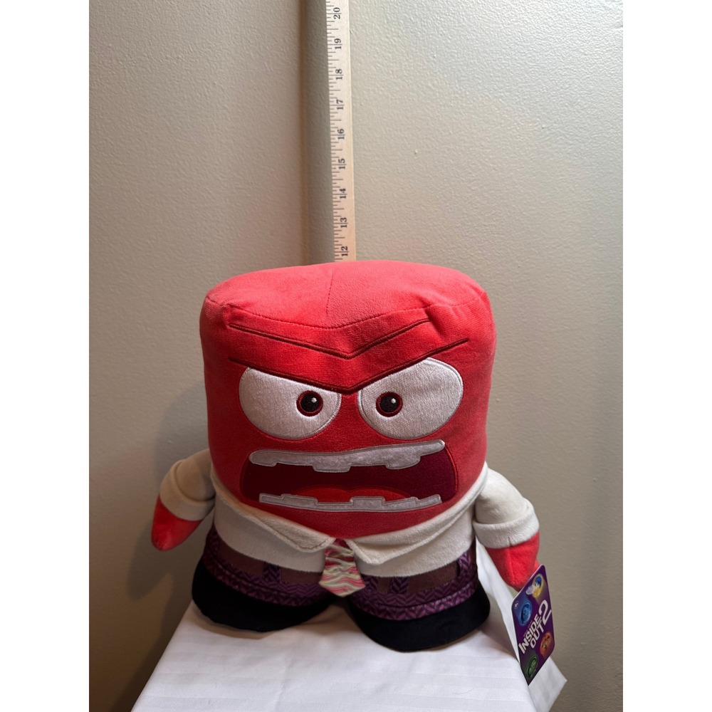 Disney Pixar Inside Out 2 Anger Plush Just Play Red Stuffed Toy 12 Inch NWT